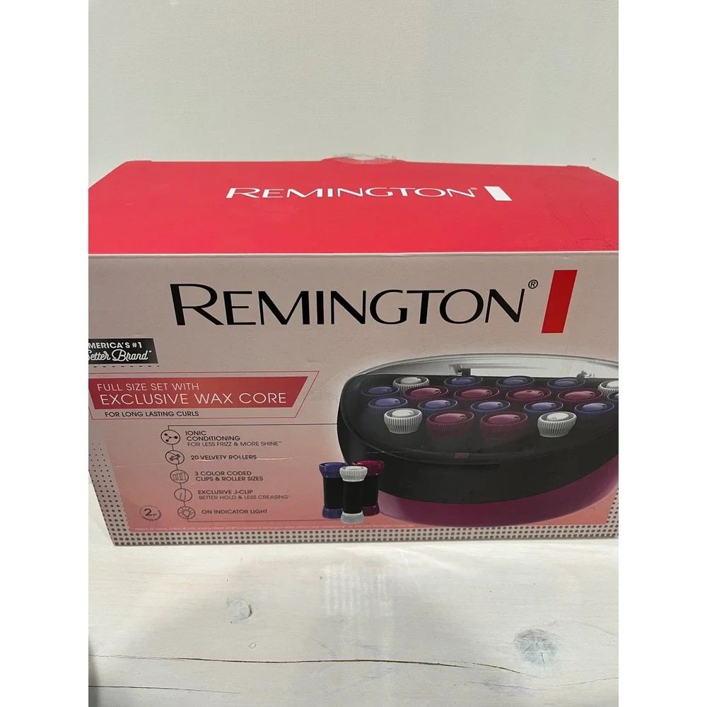 Remington H5600 Series Full‎ Set Wax Core Hair Rollers 20 Rollers Velvety